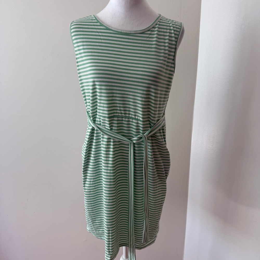 Green Ribbed Sheath Mini Dress - Picture 6 of 10